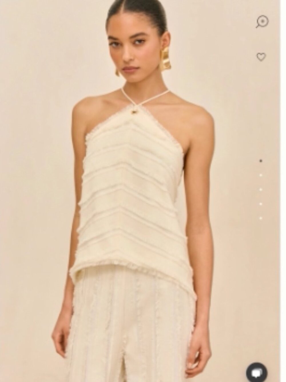 Cult Gaia Venezia Top Off White Size Small NWT $598